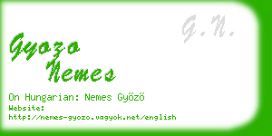 gyozo nemes business card