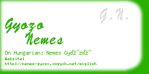 gyozo nemes business card